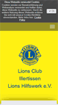 Mobile Screenshot of lions-illertissen.de